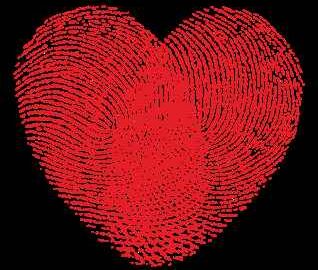 Heart Made of a Fingerprints