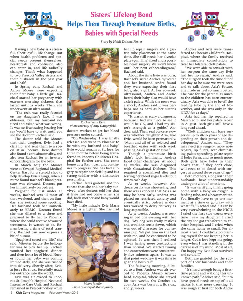 Sister's Lifelong Bond Article; Click to Read